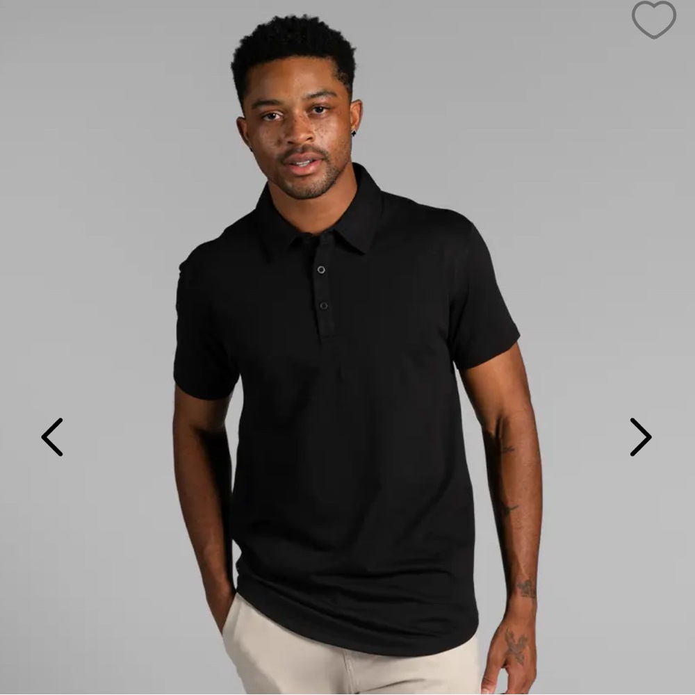 BYLT Men's Black Polo Shirt